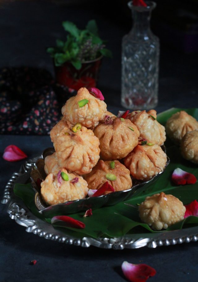 Baklava inspired fried modak - My Foodcourt